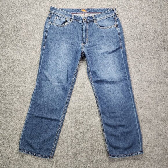 Tommy Bahama Jeans Mens 38X30 Blue Relaxed Straight Cayman Island Stretch - Picture 1 of 12